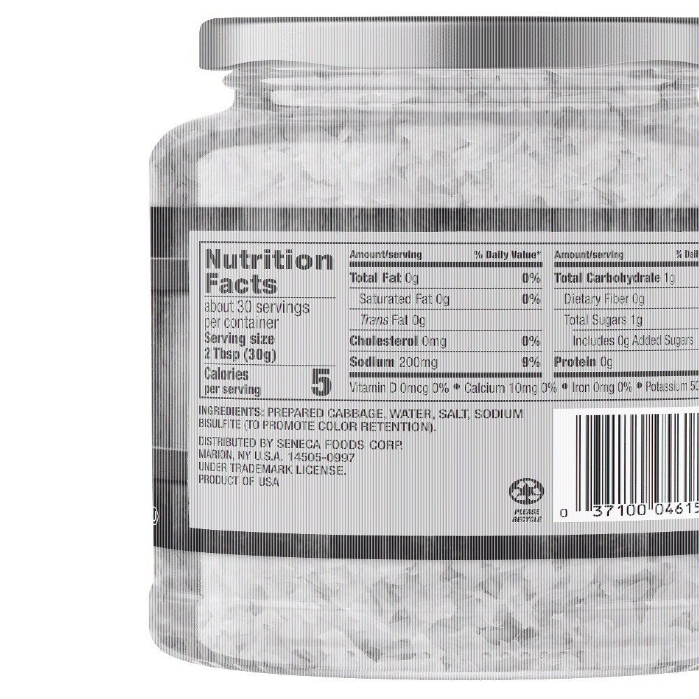 (12 pack) Crispy Sauerkraut, 32 oz Jar