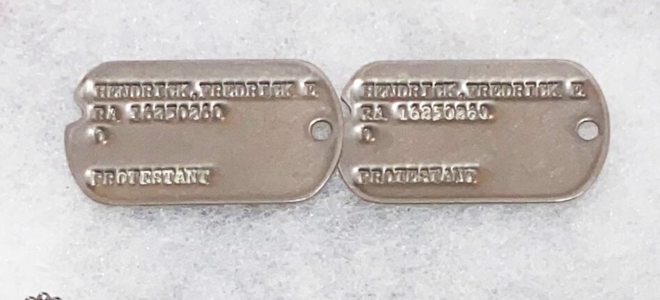 Frederick Hendrick Dog Tag Set