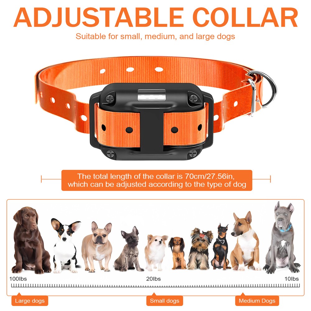 3000 FT Remote Dog Shock Training Collar Rechargeable Waterproof Pet Trainer US