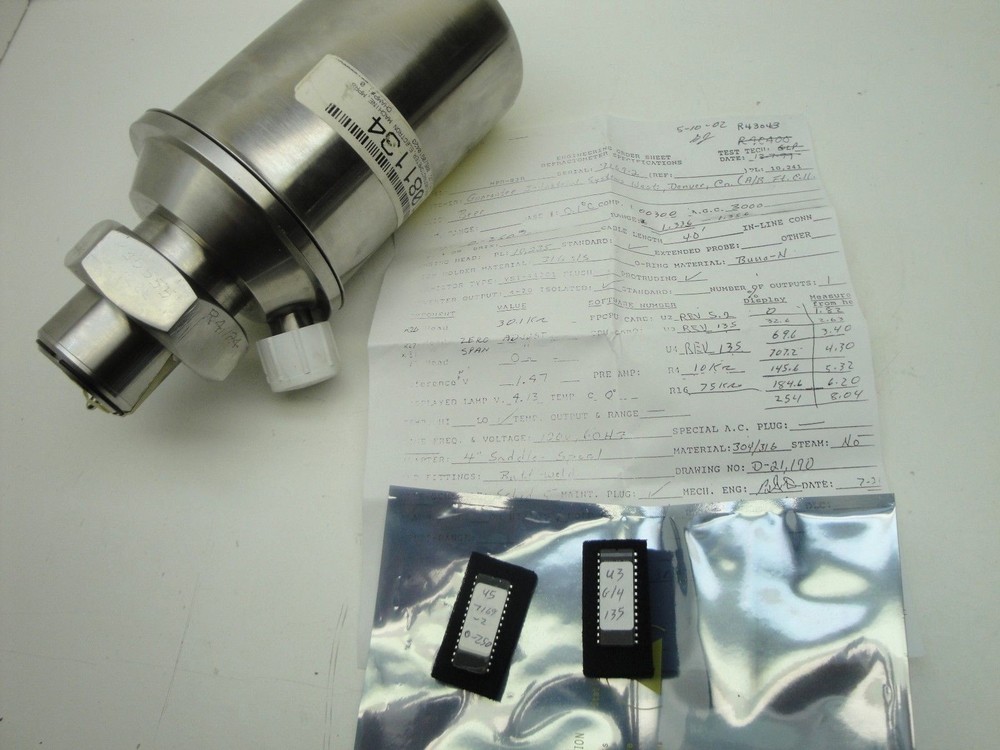 Electron Machine MPR83C-W/U5 Microprocessor Refractometer Sensing Head MPR83