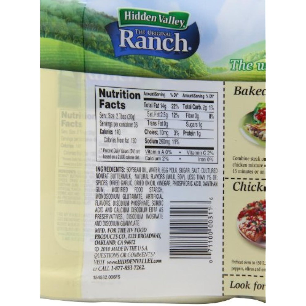 Hidden Valley The Original Ranch Dressing, Original, 2-Count Bottle, 80 fl oz