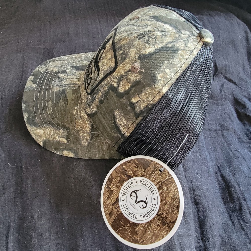 Delta Waterfowl REALTREE Timber CAMO Mesh ADJUSTABLE Baseball CAP Hat NWT