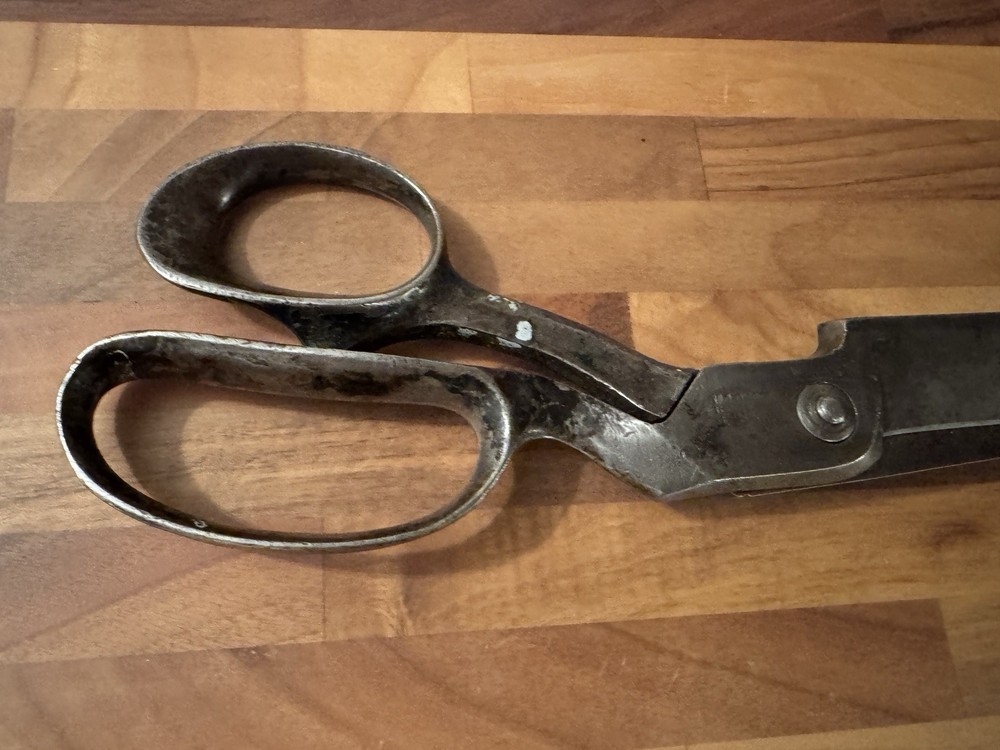 Vtg Large 13” Compton U Set Scissors Shears Heavy Duty