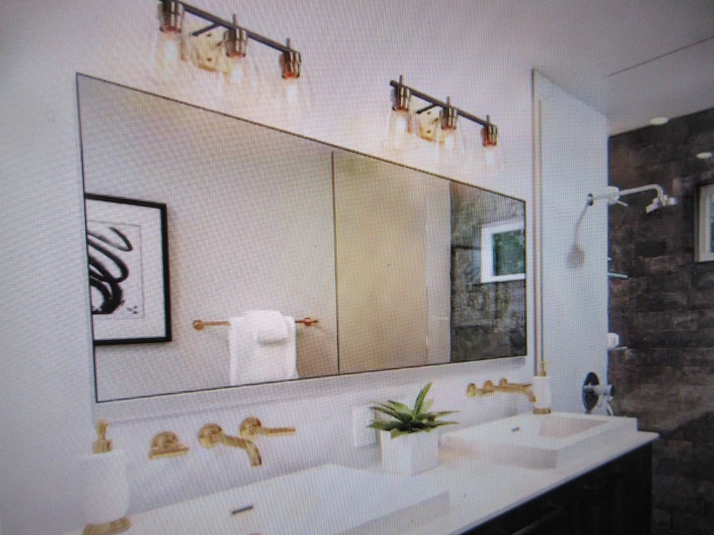 Uolfin 24 in. 3-Light Transitional Bathroom Vanity Light Black and Brass Sconce