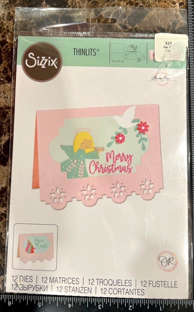 2021 Sizzix Thinlits Nativity Card Base Die Set 12 Pcs 665710 by Olivia Rose