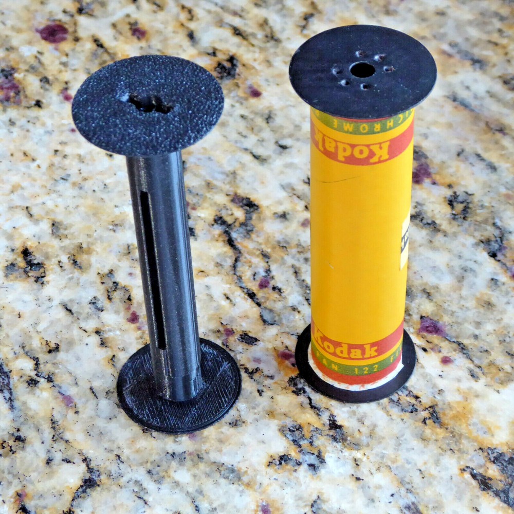One (1) 3D Printed Plastic 122 Roll Film Empty Spool