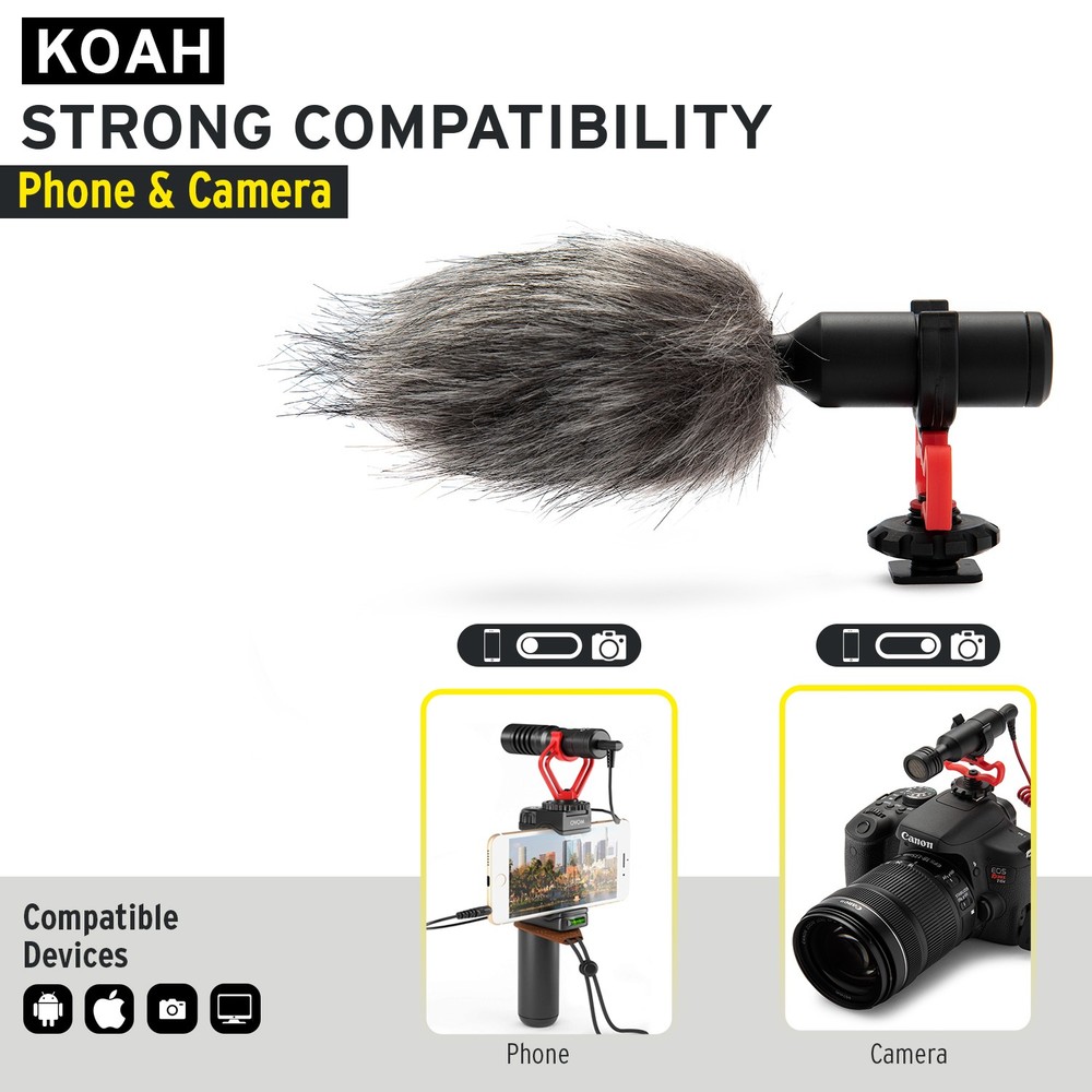 Koah Simah Condenser Microphone for Digital Cameras