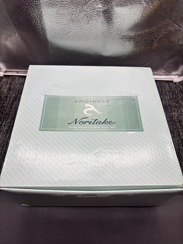 Noritake Ambience Blue Java 4 Pc Setting NIB
