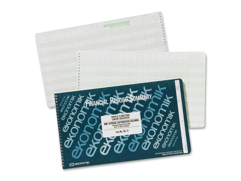 Ekonomik Wirebound Check Register