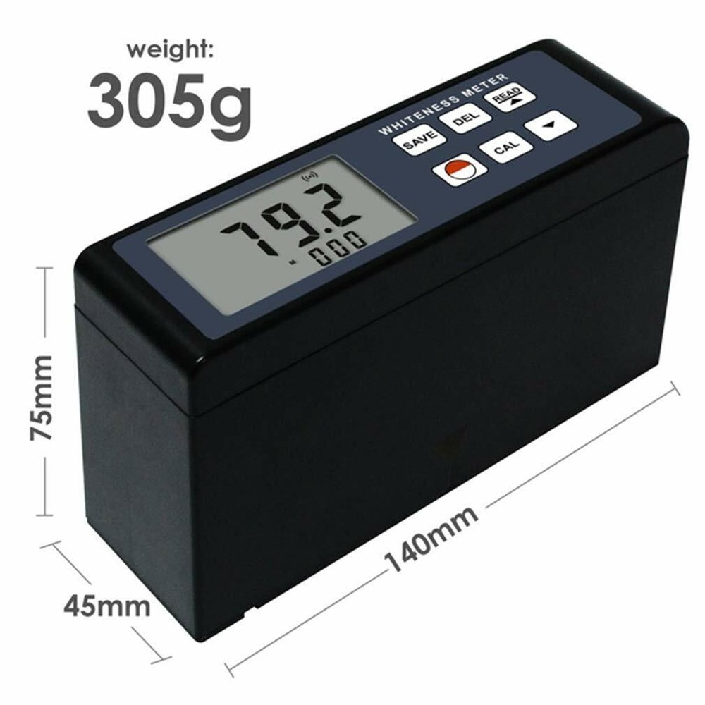 Handheld Whiteness Meter with Range 0%~120% Resolution 0.1% for Textile Dyeing