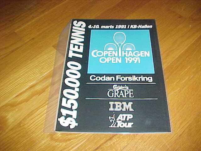 1991 Copenhagen Open Tennis Program