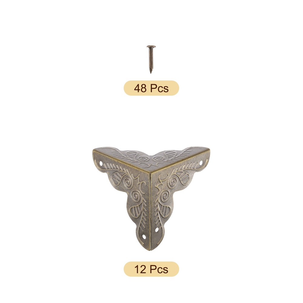 12Pcs 35mm Decorative Box Corner Cover Corner Protector Bronze