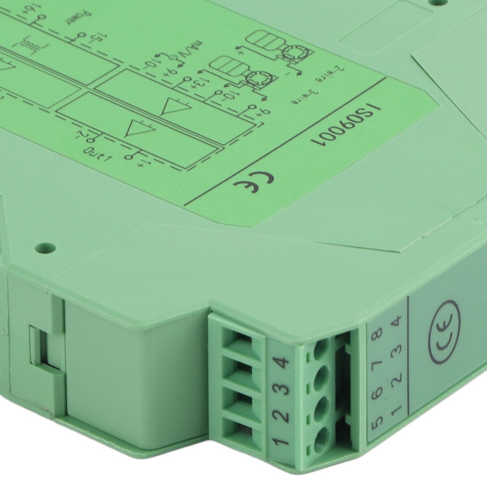 DC 24V DC Current Signal Isolator Transmitter 4-20mA PLC Detect Conditioner