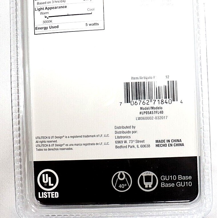 3 pack 35W Replacement LED bulbs, Warm White, MR16 Flood, *Choose Your Base*