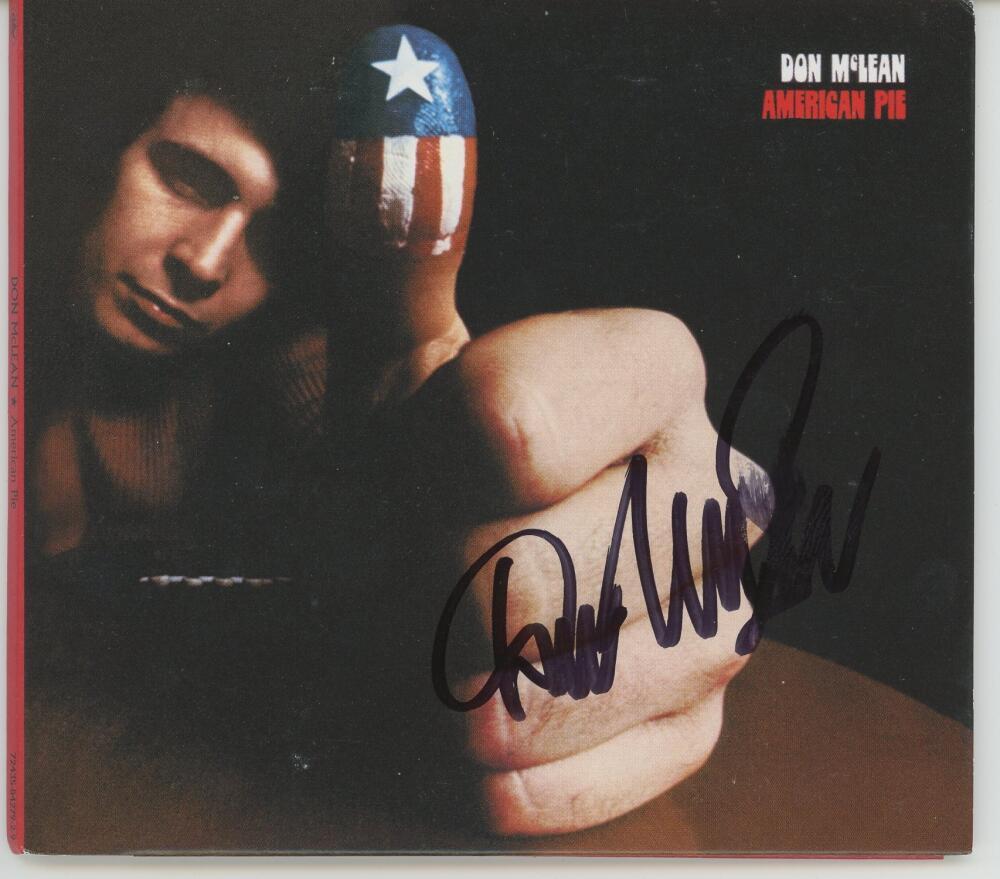 Don McLean signed CD American Pie Beckett BAS Authentication auto