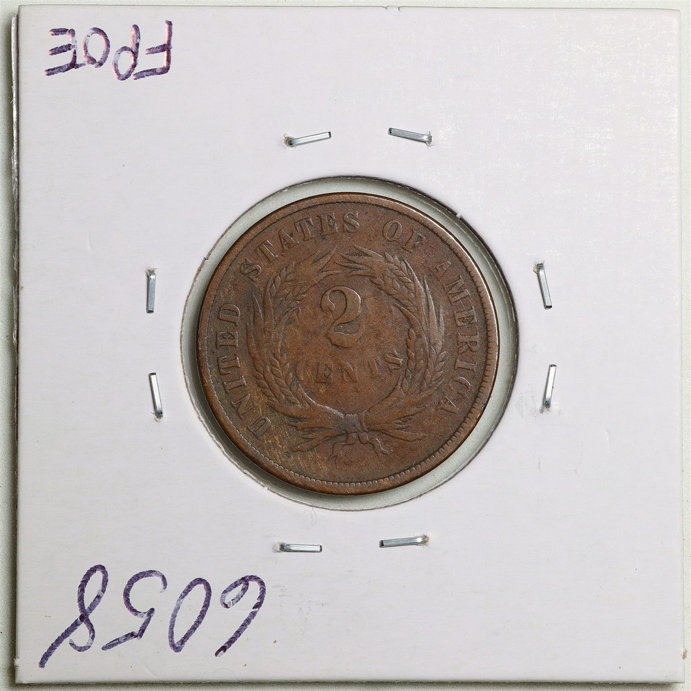 1867 2C Two Cent Piece in VG Condition #6058