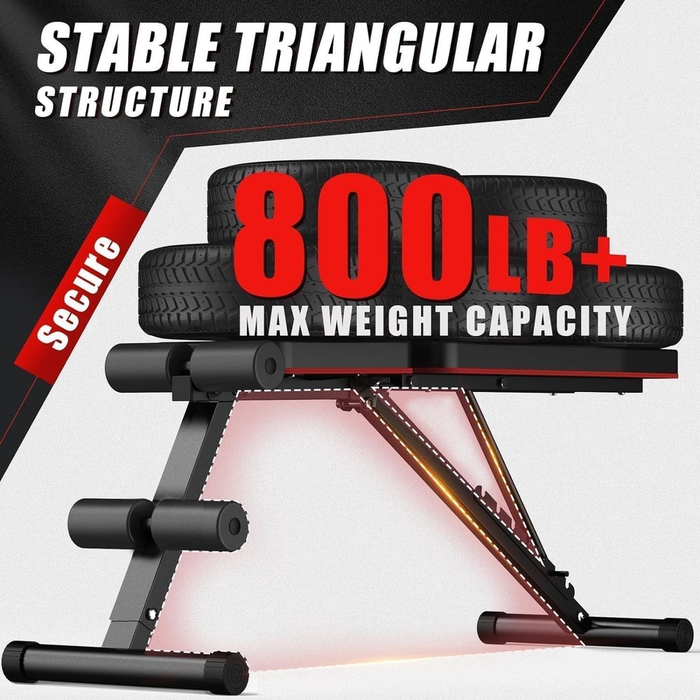 Adjustable Foldable Weight Bench for Home Gym Strength Training Workout Bench