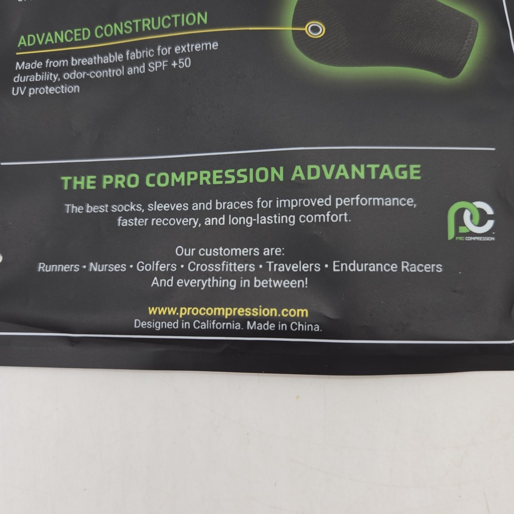 1 pc: Pro Compression Ankle Sleeve - Unisex Adult Medium, Graded compression