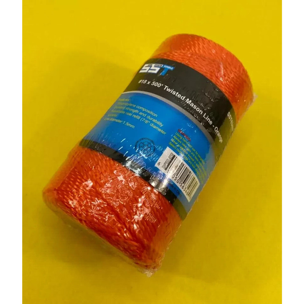 Orange String Twisted Masonry Construction Boundary Marker Layout Sight Line