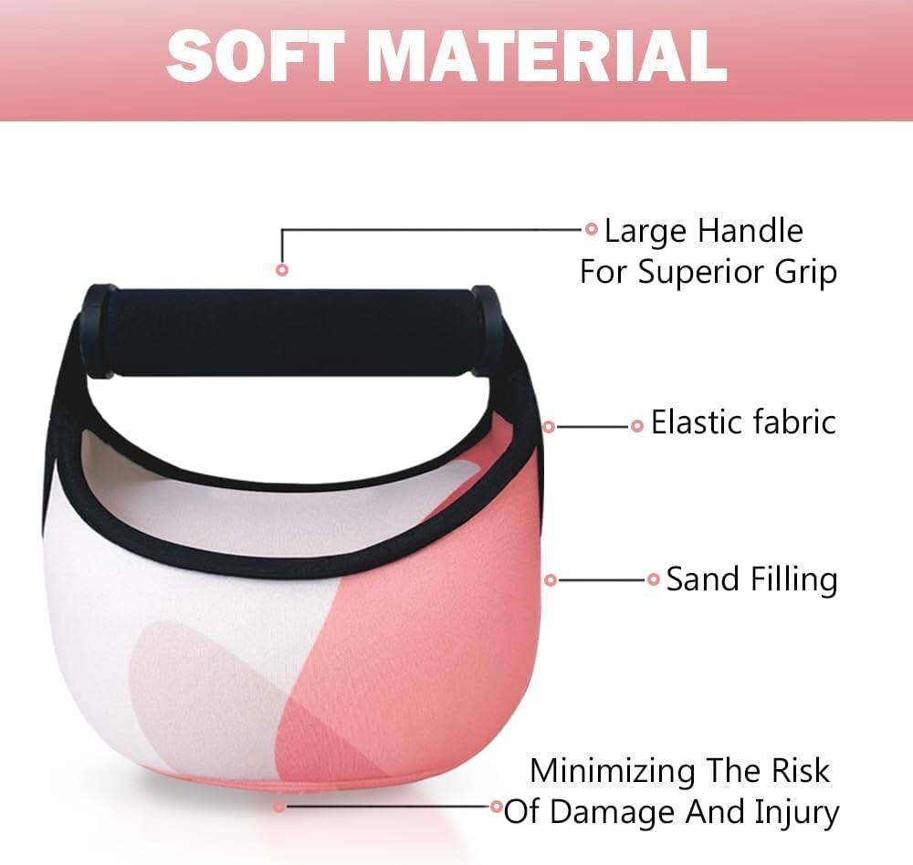 Soft Kettlebell Sand Filled Large Handle Portable Weights Strength Training