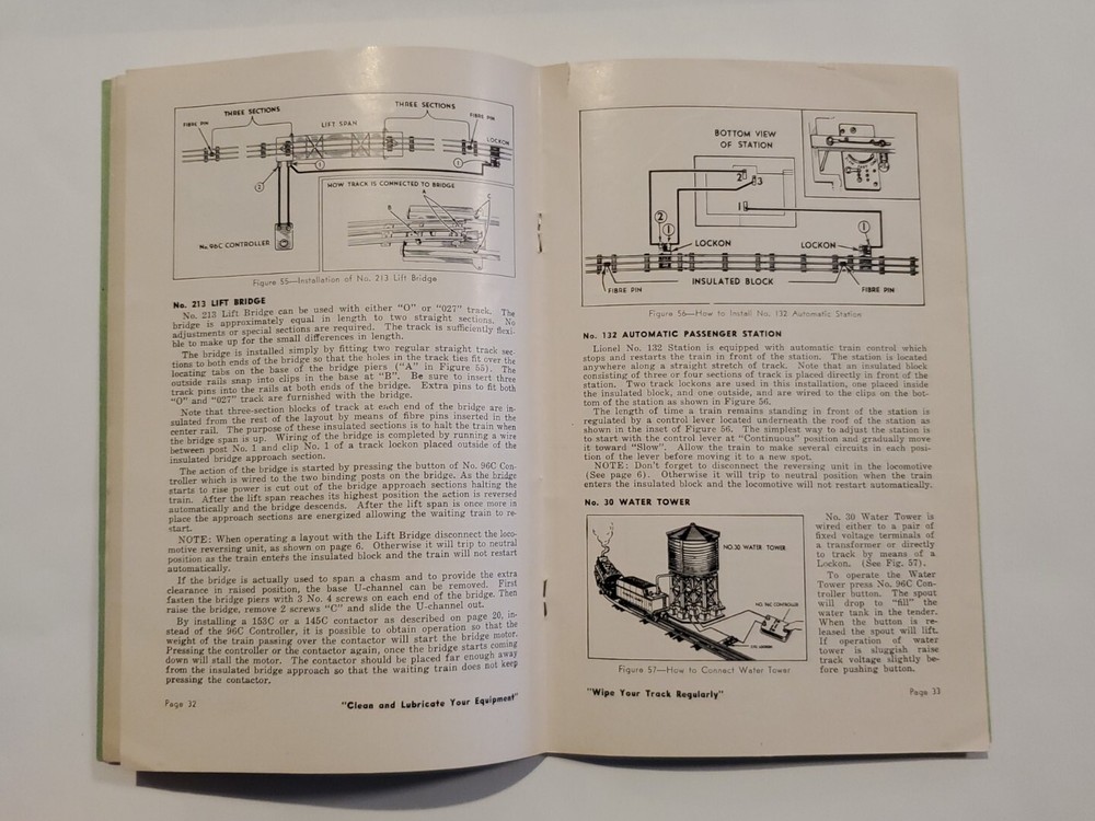 Vintage 1951 Instructions For Assembling and Operating Lionel Trains Manual