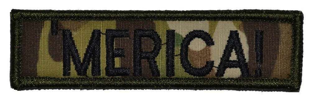 Merica 1x3.75 Military//Police Patch Hook Backing
