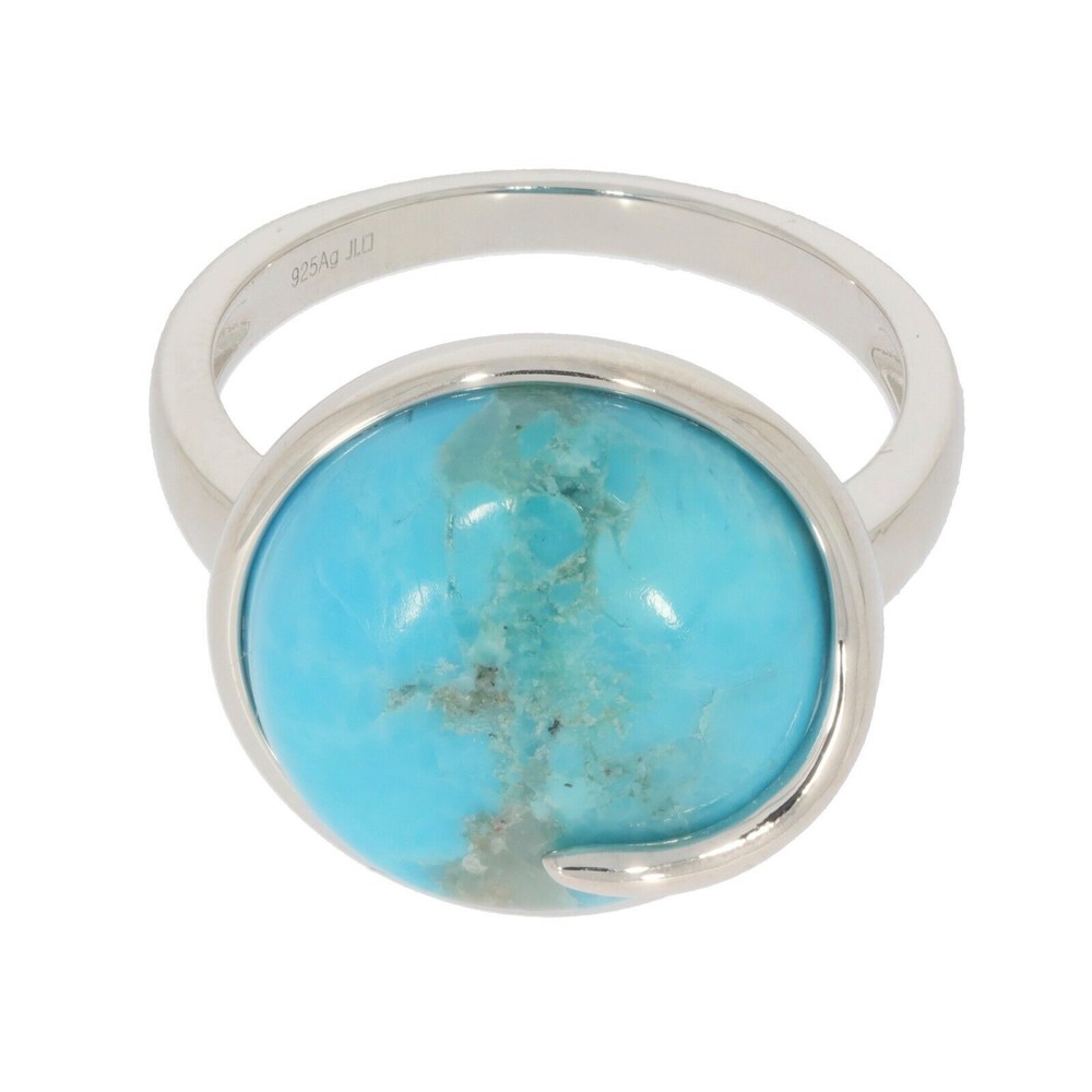 Sterling Silver Semi Mount Ring Setting Round RD 15x15mm Cabochon