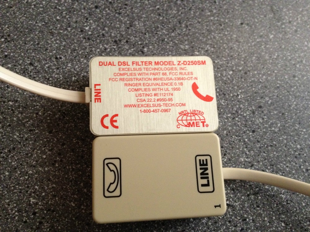 Dual DSL Filter Model Z-D250SM