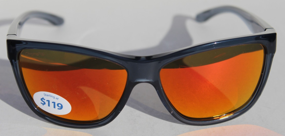 SMITH OPTICS Eclipse Sunglasses Blue Crystal/ChromaPop Orange Mirror NEW