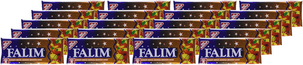 Sugarless Plain Gum, Fruit Mix Flavoured, 20 Pack, 100 Pieces Each