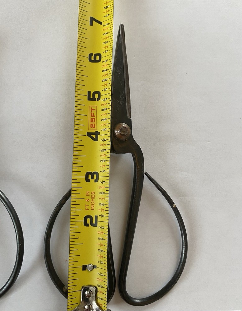 2 Japanese Vintage Bonsai Pruning Scissors Shears With Makers Mark.