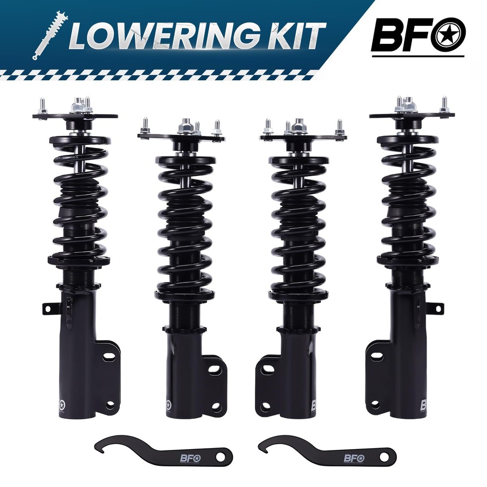 Corolla E90 Coilovers Adjustable Height Lowering Kit Black 1987-1999