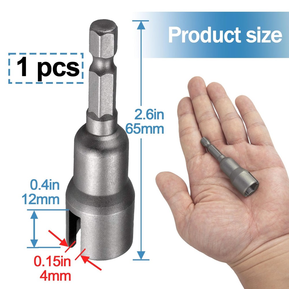 CustomyLife Power Wing Nut Driver, Steel Drill Bit Socket Wrench...