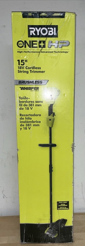 RYOBI ONE+ HP18V Brushless Whisper Series 15 " Cordless String Trimmer TOOL ONLY