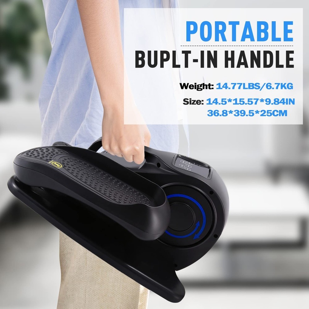 Rollersurfer - Under Desk Elliptical Machine Adjustable Speeds Elliptical