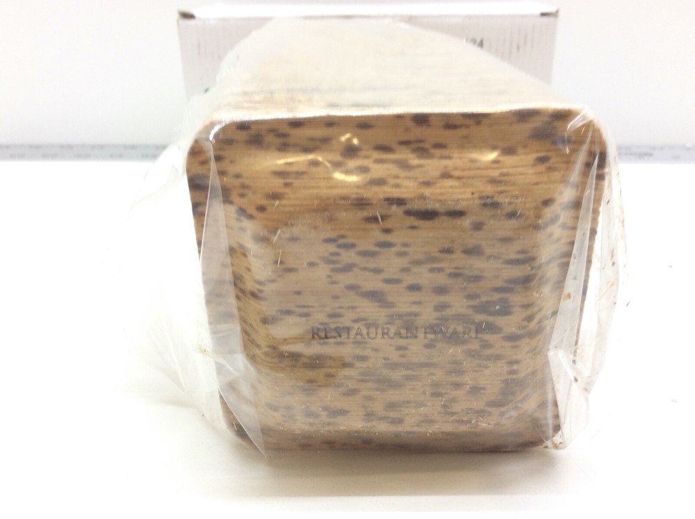 Restaurantware Bamboo Leaf Plate Small 3.6" 100 Count Box