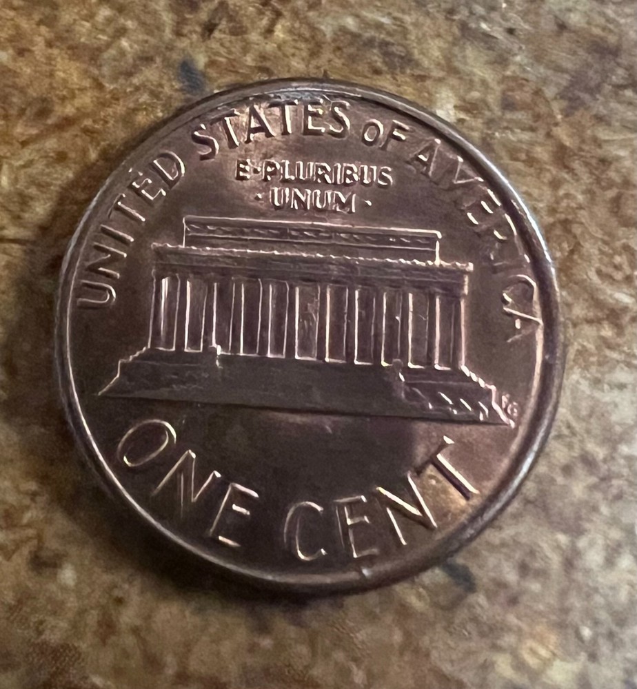 1987 - P Error Penny rim strike Cent Error Free Shipping 826242