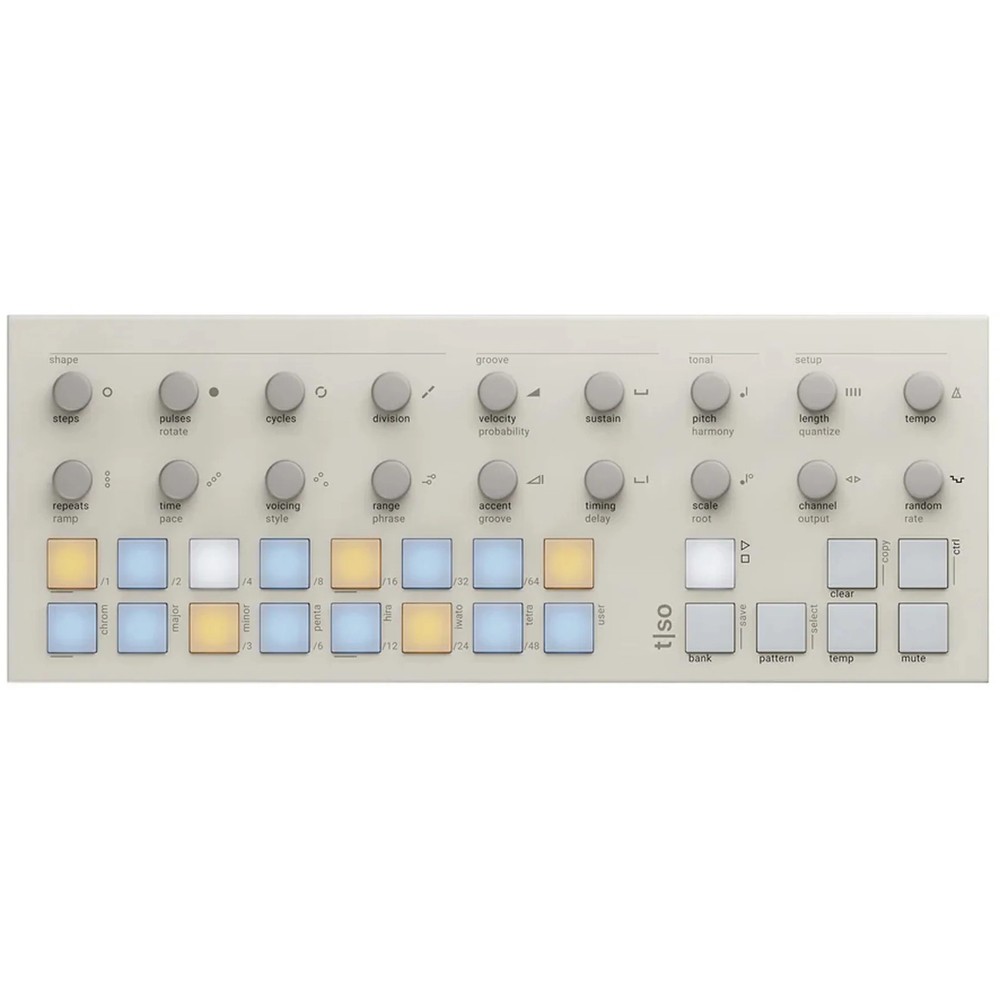 Torso Electronics T1 16-Track Algorithmic Desktop Sequencer - White