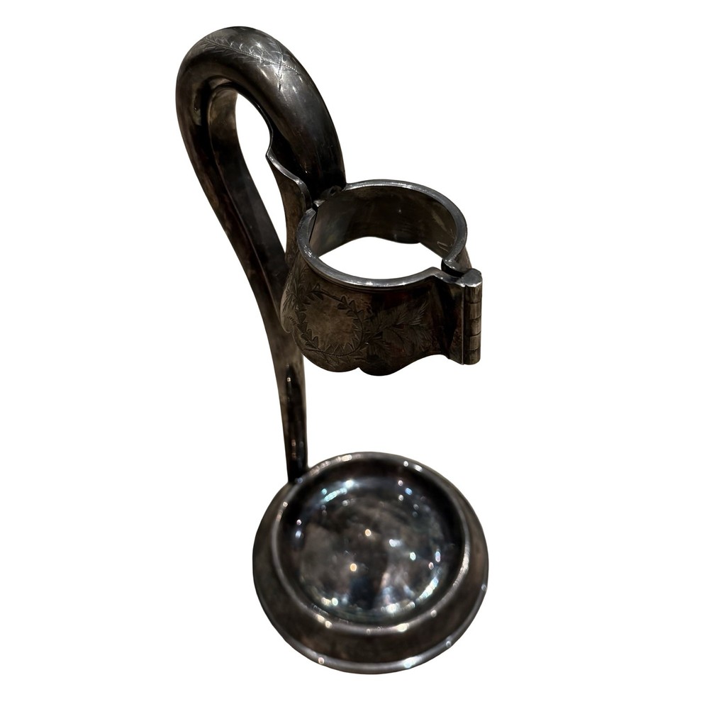 Victorian Walker & Hall EPNS Wine Bottle Holder Sheffield Silver Plate