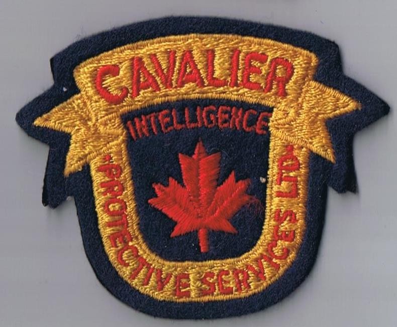 Cavalier Protective Services Ltd Patch - 3" x 4" Security Canada