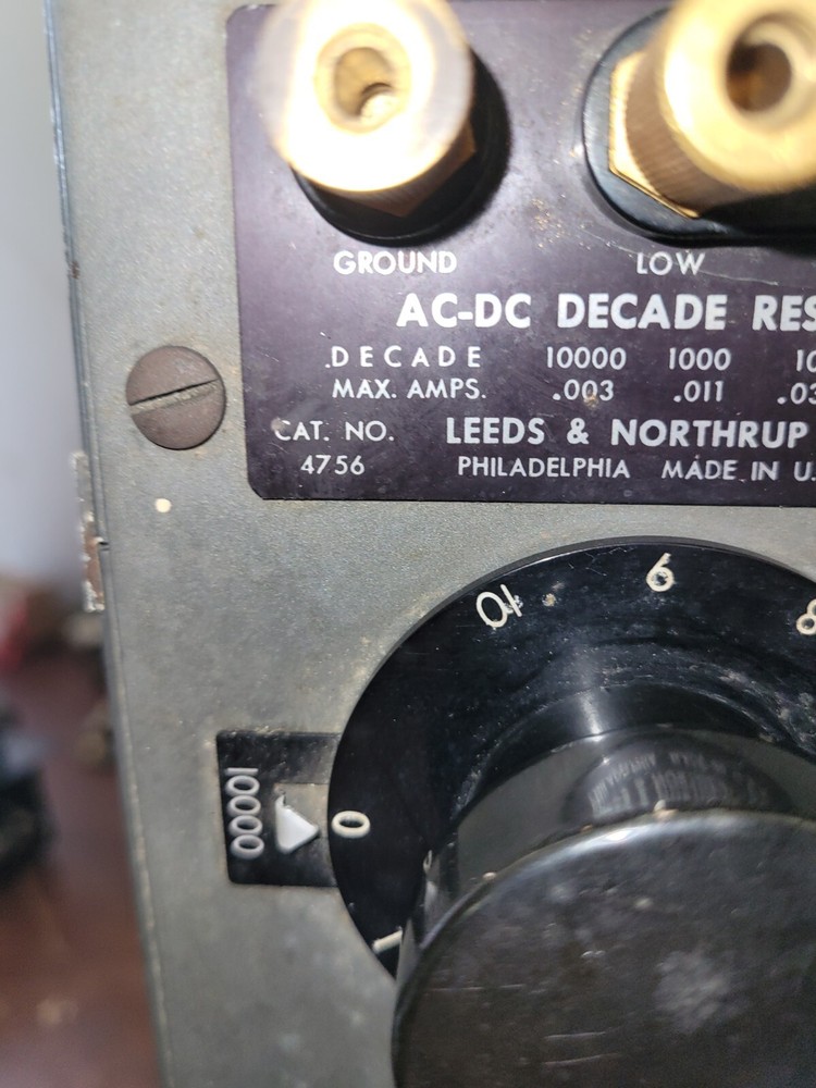 leeds Northrop decade resistor ac-dc 4756