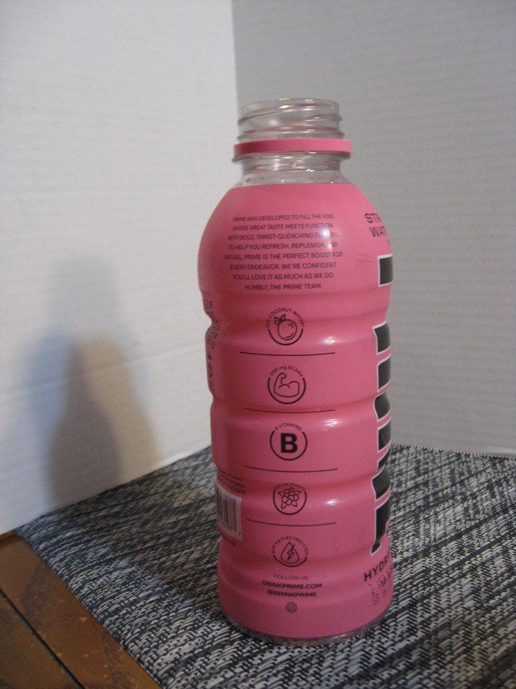 Prime Hydration Drink Beverage - Logan Paul- EMPTY Bottle- Strawberry Watermelon