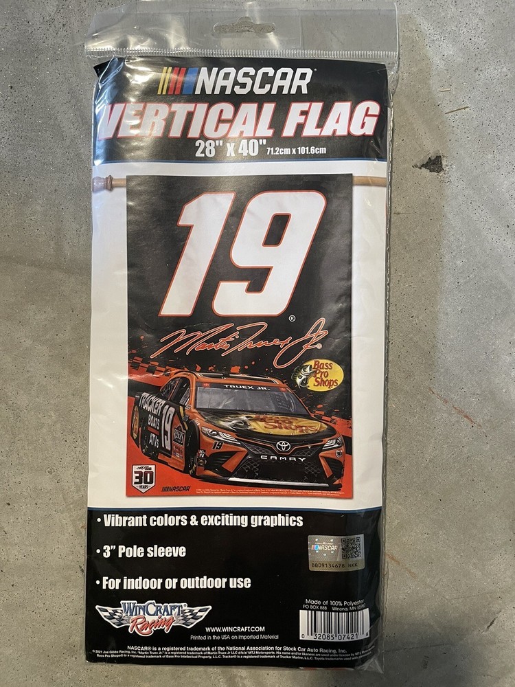 Martin Truex Jr. Vertical Flag - 28” X 40” - NEW