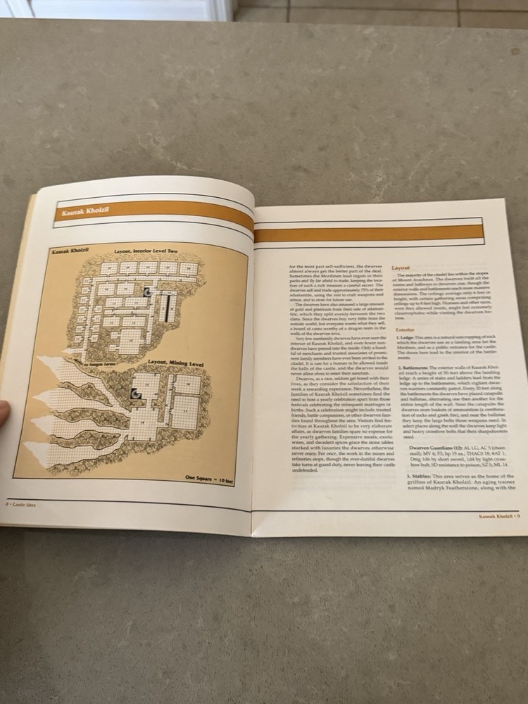 TSR Advanced Dungeons & Dragons Castle Sites