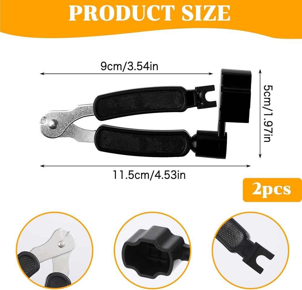 2 Set of 6 Classical Guitar Strings Replacement + 3 in 1 Guitar Restringing Tool