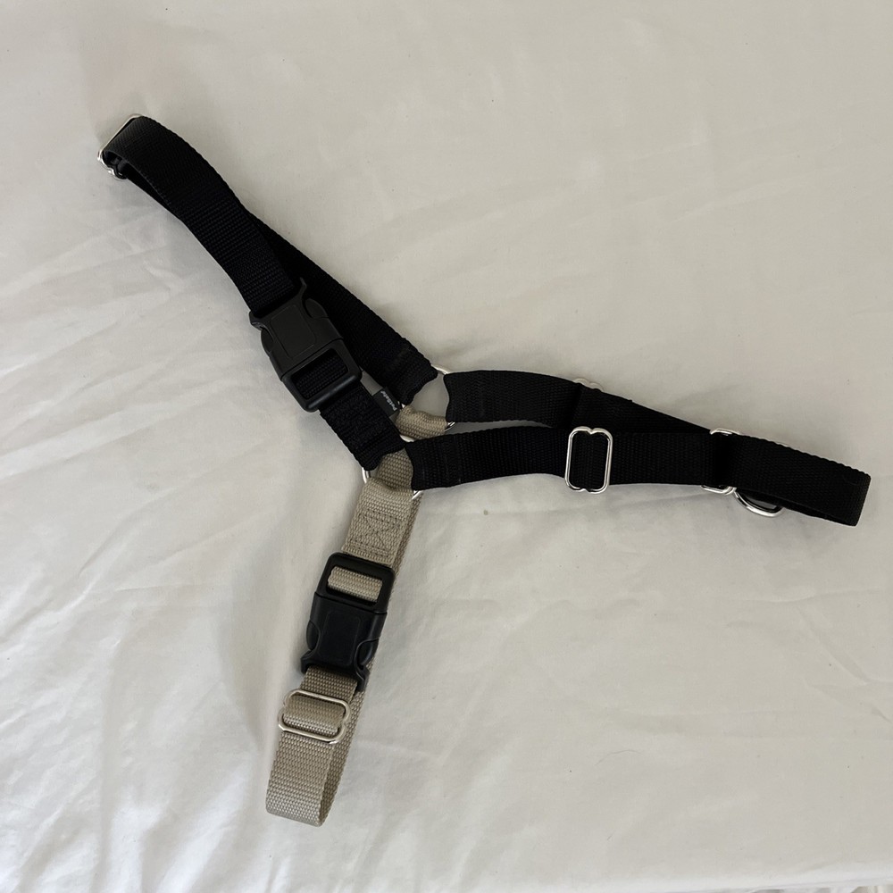 PetSafe Easy Walk No Pull Harness, Black/Tan- Large