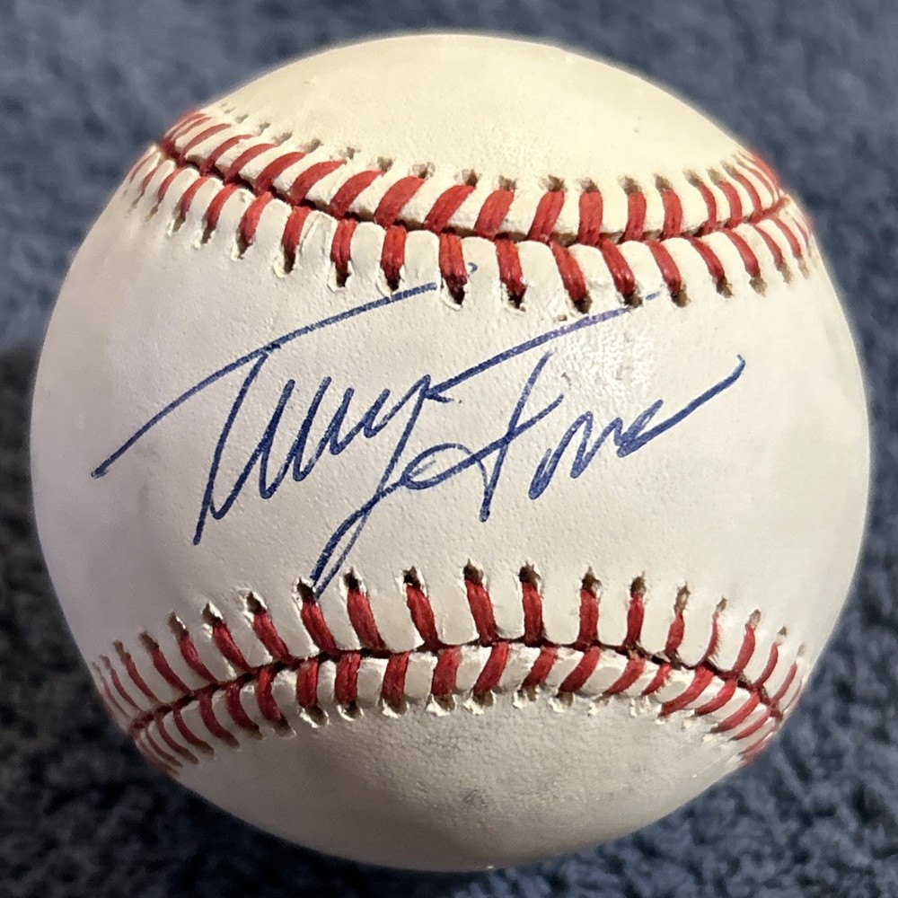 tracy jones signed baseball autograph ball auto RR