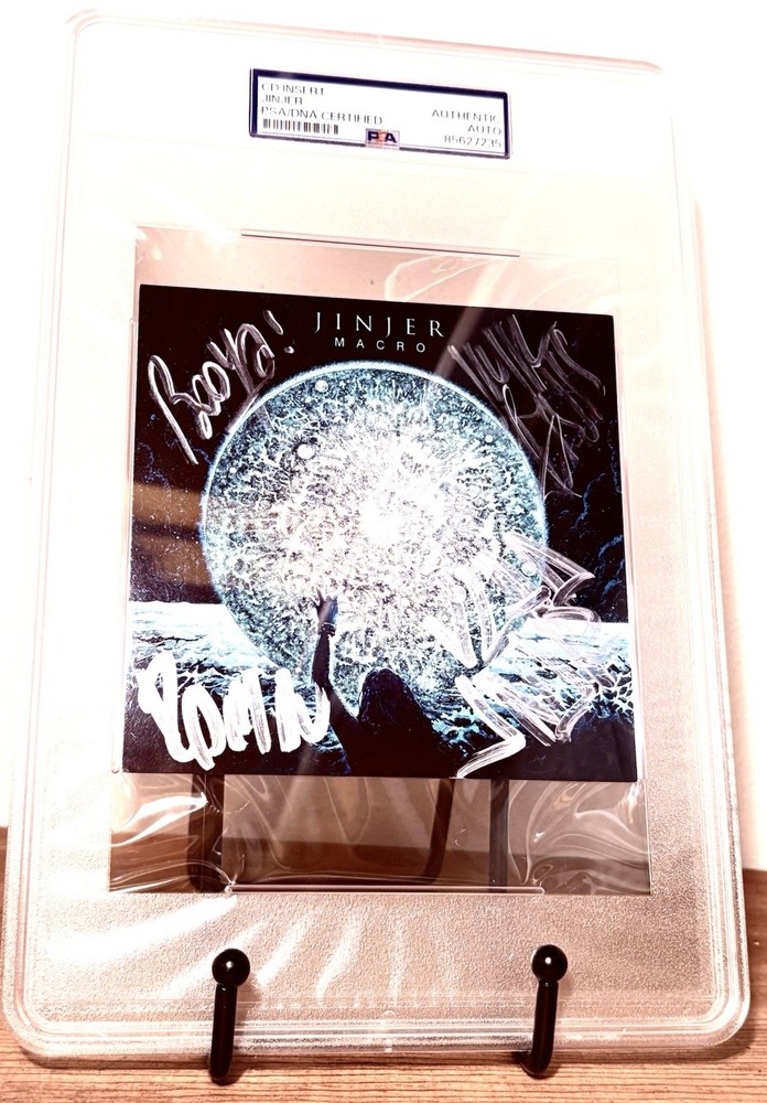 JINJER Band SIGNED PSA/DNA Auto Slabbed CD Macro