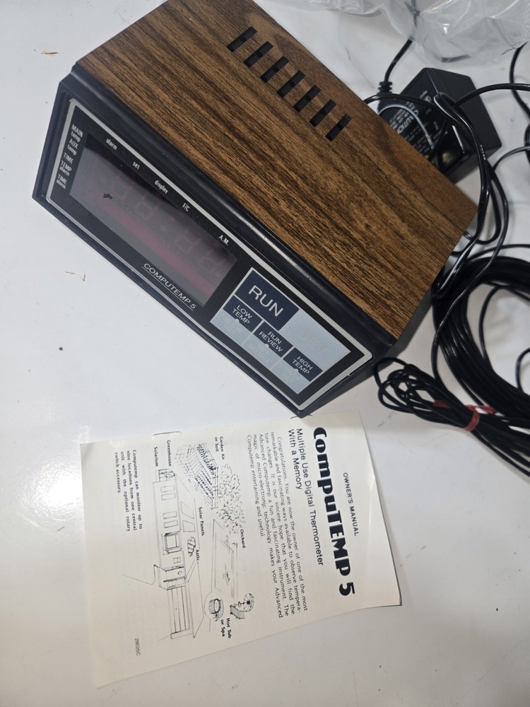 Computemp 5 Indoor Outdoor Temperature Alarm