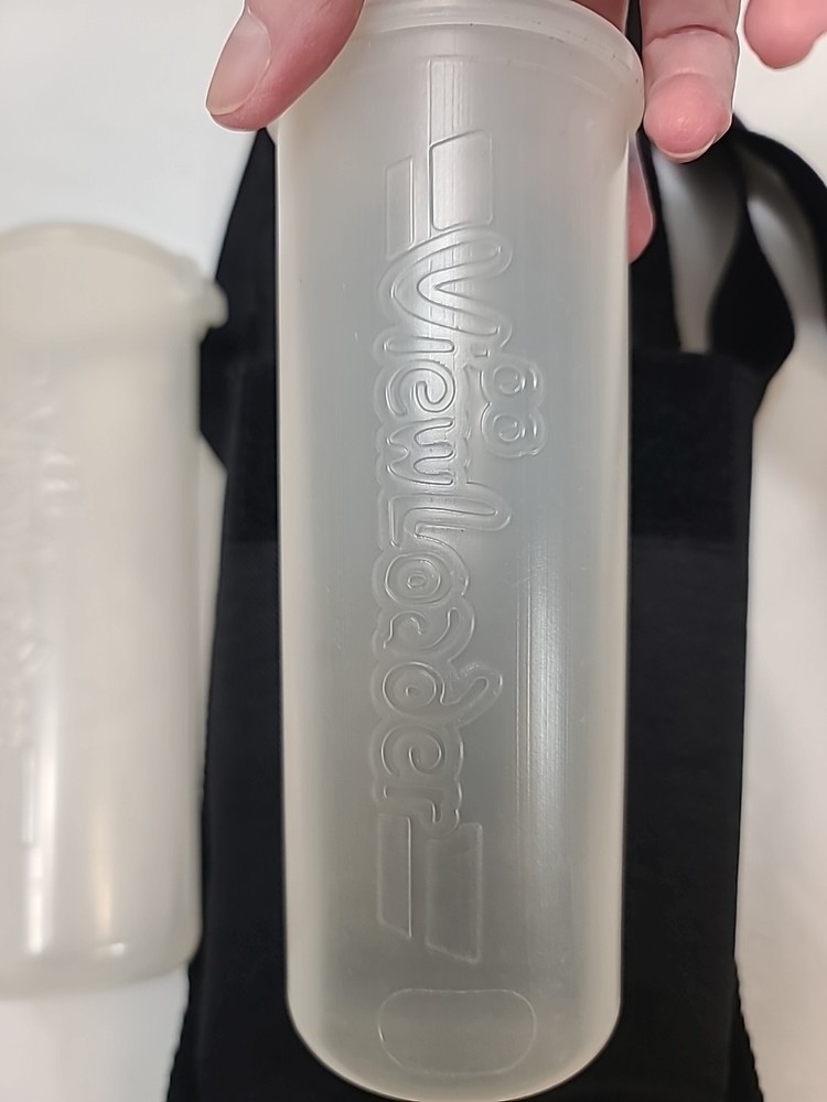 VIEWLOADER Paintball Black Canvas Shoulder Bag With 2 Plastic Containers